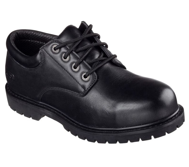 Skechers Relaxed Fit: Cottonwood - Elks Sr - Mens Work Boots Black [AU-IP1826]